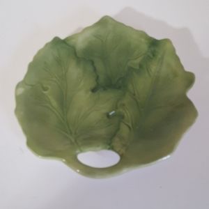 Vintage Lindt Chocolate China Leaf Salad Plate